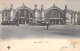 FRANCE - Tours - La Gare - Tramway - Carte Postale Ancienne - Tours