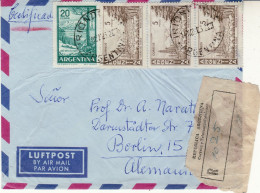 ARGENTINA 1963  AIRMAIL R - LETTER SENT FROM IRIONDO TO BERLIN - Storia Postale