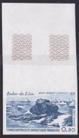 Essai De Couleur Taaf/fsat Base Dumont D’urville Rocher Du Lion Yvert PA 57 MNH ** - Imperforates, Proofs & Errors