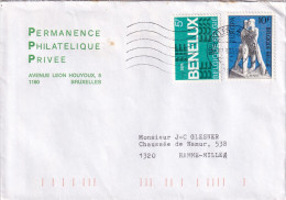Belgique 1708 + 1721 ° Sur Lettre De Bruxelles 4 à 1320 Hamme-Mille - Covers & Documents