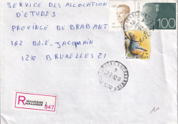 Belgique 2125 + 2293 + 2481  ° Sur Lettre Recommandée De Schaerbeek 1 B Schaarbeek Vers Bruxelles 1210 - Covers & Documents