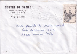 Belgique 2515 ° Sur Lettre De 1300 Wavre 1 Vers 1320 Hamme-Mille - Cartas & Documentos