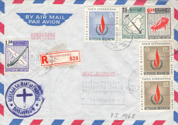 INDONESIA -REGISTERED AIRMAIL 1968 - STUTTGART/DE /593 - Indonesien