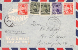 EGYPT - AIRMAIL 1952 - STUTTGART/DE / 601 - Lettres & Documents