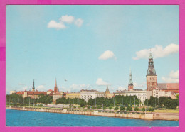 Delcampe - 299124 / Latvia Riga - View Of The City From The Embankment Of The Daugava River PC "International Book" USSR Russie - Lettland