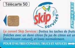 F981  06/1999 - SKIP SERVICES - 50 LG1 - (verso : N° 1er Ligne Le Chiffre 4 Fermé - Deux Lignes Droites Alignées) - 1999