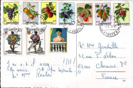 ST MARIN N° 837/838/839/840/841/842/843/853/855/902 S/CP DU 14.6.76  POUR LA FRANCE - Storia Postale