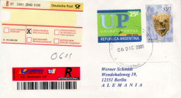 ARGENTINA 2001  AIRMAIL LETTER SENT FROM BUENOS AIRES TO BERLIN - Cartas & Documentos