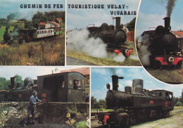 Trains--1982--Chemin De Fer Touristique Du Velay-Vivarais (petite Animation)--Multivues ...cachet ANNONAY-07....à Saisir - Trenes