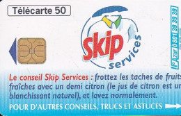 F981  06/1999 - SKIP SERVICES - 50 LG1 - (verso : N° 1er Ligne Le Chiffre 4 Ouvert - Deux Lignes Penchés Alignées) - 1999