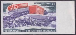 Essai De Couleur Multicolore Taaf/fsat Véhicule Du Raid Castor  Yvert PA 62 MNH **5 - Imperforates, Proofs & Errors