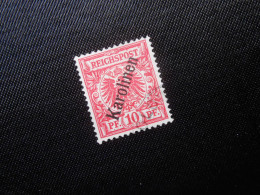 DR Mi 3 IIb   10Pf  Deutsche Kolonien ( KAROLINEN ) 1900 - Geprüft Jäschke (NOTIZ: Stempel Falsch) - Isole Caroline