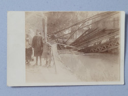 Carte Photo  Pont Détruit - To Identify
