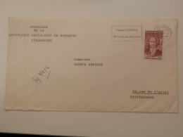 Enveloppe, Ambassade Roumanie 1978 - Cartas & Documentos