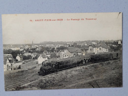 St Pair Sur Mer , Passage Du Tramway - Saint Pair Sur Mer