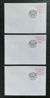 België, 1997, ATM93, 1e Dag Stempel, Set 15-17-30, OBP 35€ - Cartas & Documentos