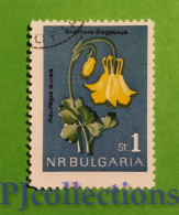 S737- BULGARIA 1963 FIORE- FLOWER 1s USATO - USED - Gebraucht