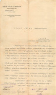 Hungarian Royal State Railways 1917 Arad Somlo Antal Train Conductor Interest Of Service Transfer Protocol Report - Europa