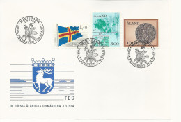 25053 ) Finland Aland First Day Cover FDC 1984 - Covers & Documents