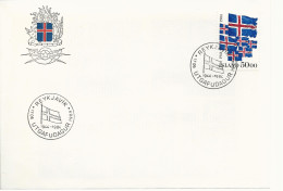 25060 ) Iceland First Day Cover FDC 1984 - FDC