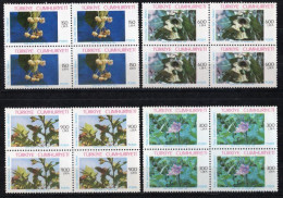 1988 TURKEY ANATOLIAN PLANTS USED IN MEDICINE BLOCK OF 4 MNH ** - Unused Stamps
