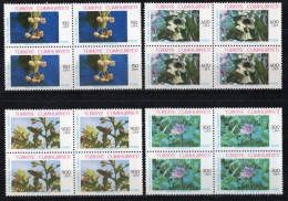 1988 TURKEY ANATOLIAN PLANTS USED IN MEDICINE BLOCK OF 4 MNH ** - Nuovi