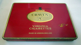 VIRGINIA Cigarettes Scatola Di Latta Vuota Vintage - Etuis à Cigarettes Vides