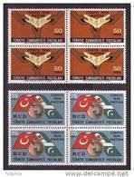 1965 TURKEY RCD BETWEEN TURKEY, IRAN AND PAKISTAN BLOCK OF 4 MNH ** - Neufs