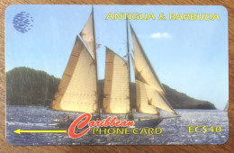 ANTIGUA & BARBUDA SAILING WEEK 1997 EC$ 40 CARIBBEAN CABLE & WIRELESS SCHEDA PREPAID TELECARTE TELEFONKARTE PHONECARD - Antigua En Barbuda