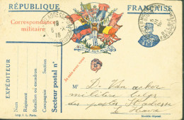 Guerre 14 CP FM Correspondance Militaire Je Suis Avec Vous Gloire Aux Alliés CAD Postes Militaires Belgique 5 III 16 - Guerre De 1914-18