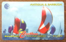 ANTIGUA & BARBUDA SAILING WEEK 1997 EC$ 20 CARIBBEAN CABLE & WIRELESS SCHEDA PREPAID TELECARTE TELEFONKARTE PHONECARD - Antigua And Barbuda