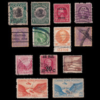 CANAL ZONE STAMPS.SET 13.USED - Zona Del Canal