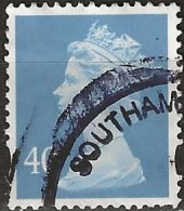 GREAT BRITAIN 1971 Machin - 40p. - Pale Blue FU (With Eliptical Hole) - Machins