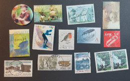 Norwegian Stamps With Nice Cancellations - Collections