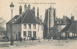 89 // SEIGNELAY   La Place Et La Rue De L'église   Edit Houssard / Bureau De Tabac - Seignelay