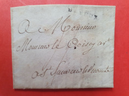 Marque Postale De Bayeux Sur Lettre ( Demi Texte ) Pour St Sauveur Le Vicomte - N 68 - 1801-1848: Precursores XIX