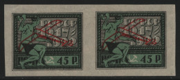 Russia / RSFSR 1922 - Mi-Nr. 200 ** - MNH - Paar - Weisses Papier - Flugzeuge - Ungebraucht