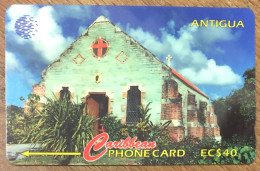 ANTIGUA ST BARNABUS ANGLICAN EC$ 40 CARIBBEAN CABLE & WIRELESS SCHEDA PREPAID TELECARTE TELEFONKARTE PHONECARD - Antigua And Barbuda