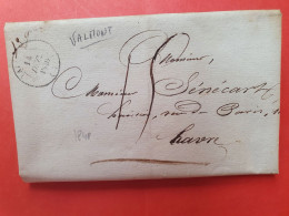 Cad De Valmont Sur Lettre Avec Texte ( Contrat De Mariage ) Pour Le Havre En 1848 - N 77 - 1801-1848: Precursors XIX
