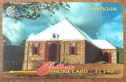 ANTIGUA GRACEBAY MORAVIAN EC$ 40 CARIBBEAN CABLE & WIRELESS SCHEDA PREPAID TELECARTE TELEFONKARTE PHONECARD - Antigua En Barbuda