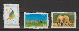 France Service 2012 153 à 155, 3 Val ** MNH - Nuevos