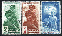Nouvelle Calédonie  - 1942 -  Protection De L' Enfance / Quinzaine Impériale  -   PA 36 à 38  - Oblit - Used - Used Stamps