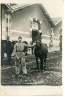 Photo 8/13 Militaire Avec Cheval - Personnes Anonymes