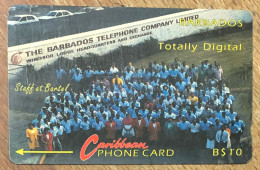 BARBADOS UNDER WATER WORLD B$ 40 CARIBBEAN CABLE & WIRELESS SCHEDA PREPAID TELECARTE TELEFONKARTE PHONECARD - Barbados