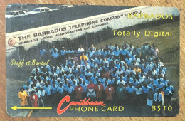 BARBADOS UNDER WATER WORLD B$ 40 CARIBBEAN CABLE & WIRELESS SCHEDA PREPAID TELECARTE TELEFONKARTE PHONECARD - Barbades