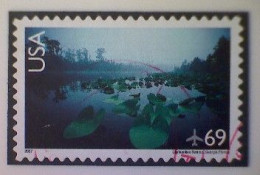 United States, Scott #C142, Used(o), 2007, Scenic American Landscapes Series: Okenfenoke Swamp, 69¢ - 3a. 1961-… Gebraucht