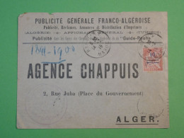 D100  MAROC  BELLE LETTRE  PRIVEE PUB 1915 RABAT A A ALGER  ALGERIE +SURCHARGES +AFF. INTERESSANT++++ - Lettres & Documents