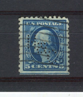 ETATS-UNIS - Y&T N° 203* - Perfin - Perforé - G. Washington - Perforados