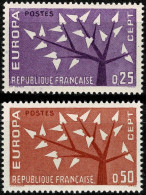 France 1962 Europa CEPT (**) Mi 1411-12- M€1,-; Y&T 1358-59 €0,90 - 1962