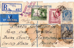 Postal History. Kenya Uganda And Tanganyika Postal Stationery Cover Front - Kenya, Uganda & Tanganyika